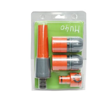 Adjustable head connector set 1/2 for garden hose