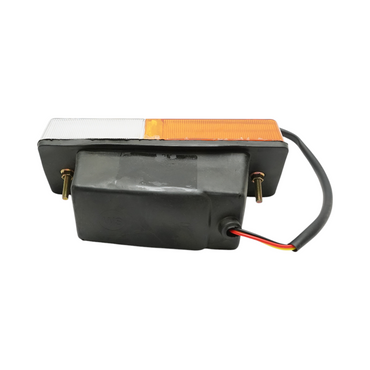 Right front indicator lamp for Fiat, Massey Ferguson, Landini, Case IH 12V/5W, 160x60mm OEM code 5124111, 5124113, 87569358, 9958319, 4997265, 4999859, SF4999859, 1425884M93, VPM3633, 400481AA