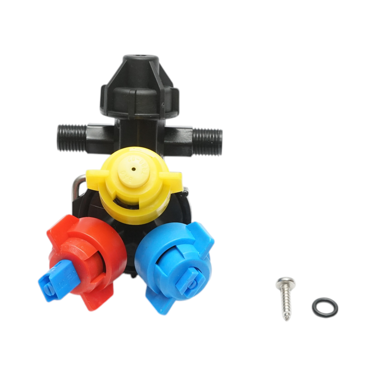 Complete herbicide sprayer with 3 nozzles for pipe/hose with a diameter of 20