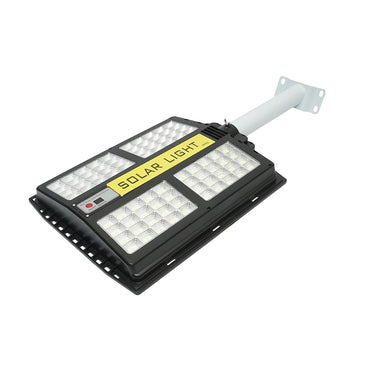 200W 6500K LED solar street lamp with 15W solar panel, 15000mAh battery, remote control, pole mount IP65 Breckner Germany