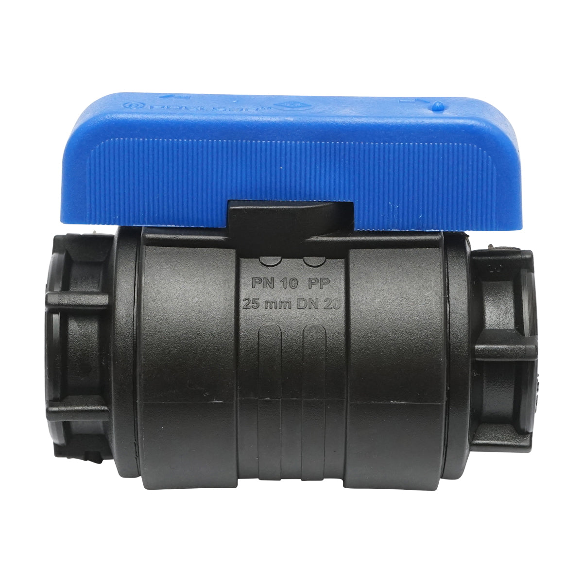 Compression faucet equal to ball and internal thread D20x20mm PN10 for irrigation systems