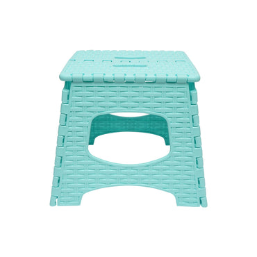 Turquoise folding plastic chair 286X325X270 mm