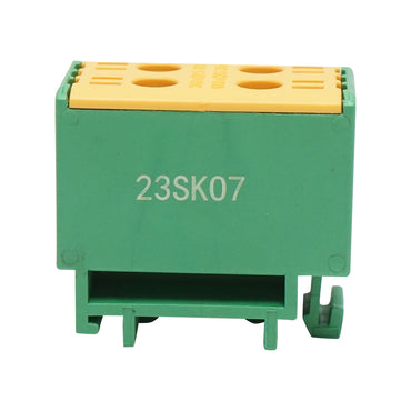 AL-CU derivation connector, 1-pole, isolated yellow-green 25mm2, 380VAC