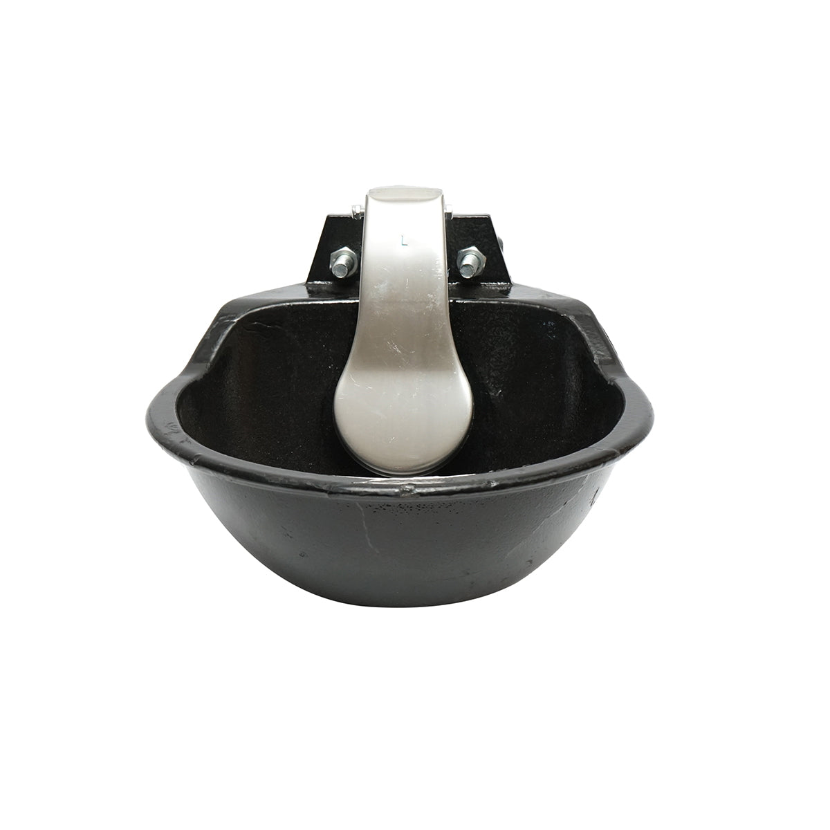 Cast iron waterer with stainless steel tongue and 2.5L 6kg mounting accessories Breckner Germany