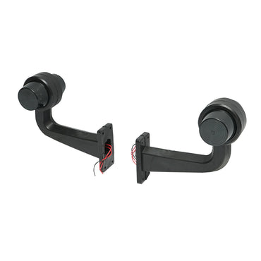 Set of LED side marker lamps with arm 12-24V, red-yellow smoke FR0157 Breckner Germany