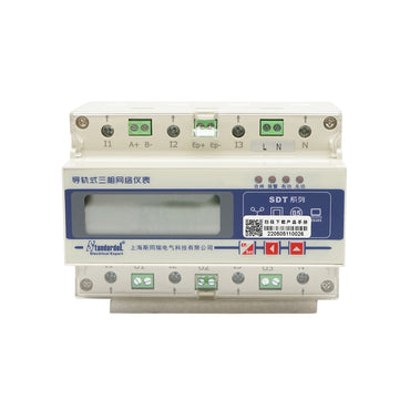 Smart relay kit three-phase meter 3x400-690V/50Hz, 6400imp/Kwh with digital fuse 200A/5A 35 mm