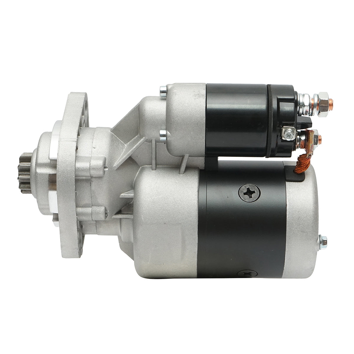 12V Electromotor, 3.0kW, 340mm Bosch type for John Deere, Renault OEM codes AL110597, RE239087, RE41748, RE41749, AR91813, AL62690, AL110598, RE42730 Breckner Germany