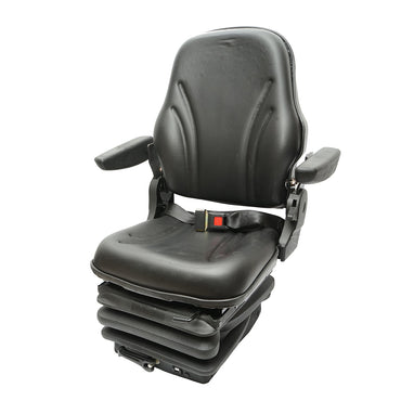 Universal air suspension seat, adjustable in height and weight 50-140Kg, armrests and backrest tilted 50-90° for tractor, agricultural, industrial machinery, forklift