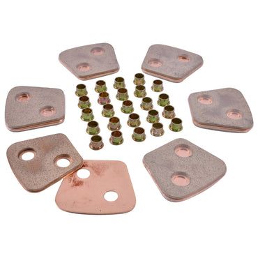 Set of 12 4mm (77x69) friction plates with rivets for clutch disc D1010 UTB U-1010