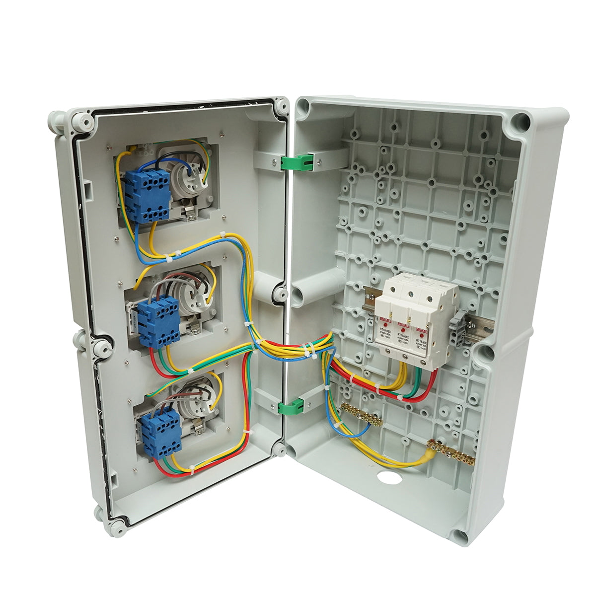 Group prize board for site organization 2x415V/16A, 1x250V/16A, 520x300x160mm IP44/67 SUNTREE