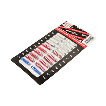 Bakelite cylindrical fuses set 20 pcs 8x8A, 10x16A, 2x25A Breckner Germany