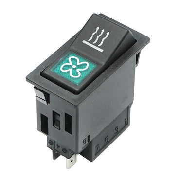 Universal switch for heating and ventilation