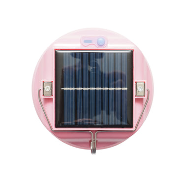 300W LED lamp with solar panel and 3600mA battery, pink