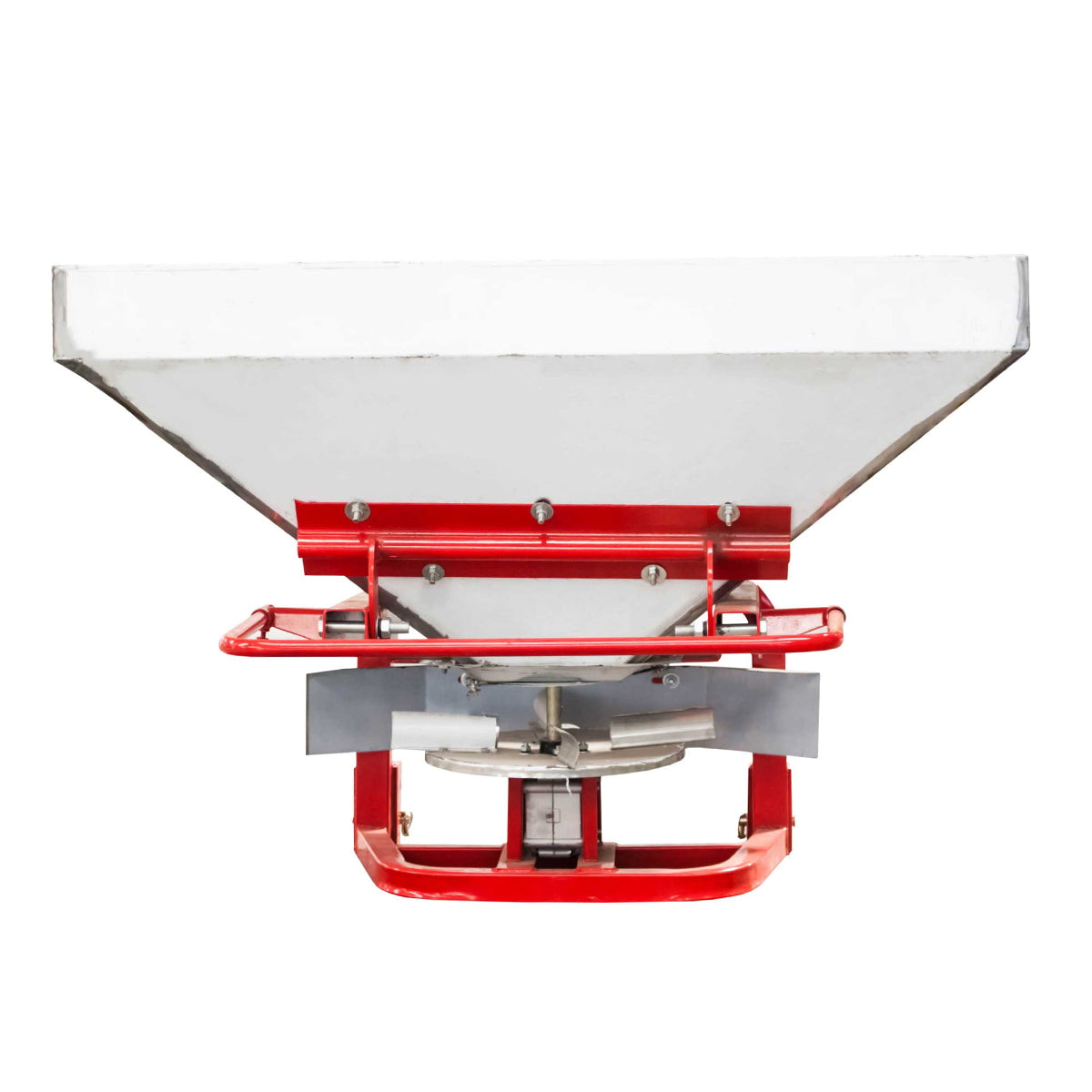 Stainless steel fertilizer distributor FLS600 with cabin control and included PTO.