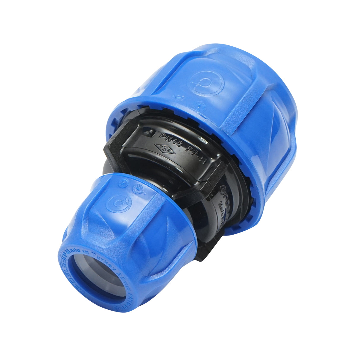 Compression reducer fitting D40x25mm, PN16 for irrigation systems