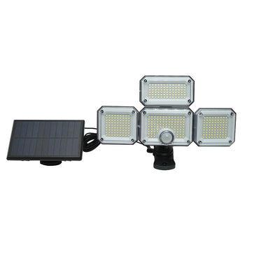 8W LED lamp with solar panel, remote control and 2400mAh battery, IP65 Breckner Germany