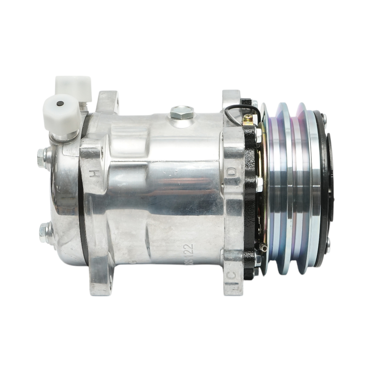 12V air conditioning compressor for Fiat, Same, Renault, Laverda OEM code 5116929, 322406400, 7700267326, 7700004557, 2508799C91