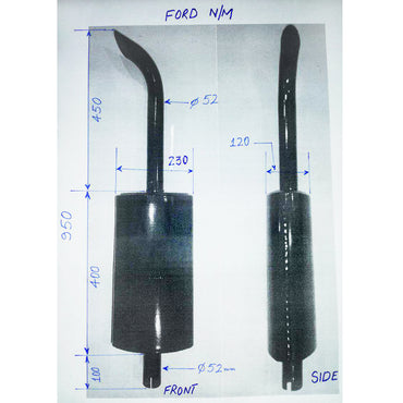 Exhaust muffler for Ford N/M
