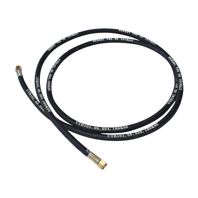 Pressure hose 2SN DN10 certified with hydraulically fixed ends L = 3400 mm (Reduction M20X20)