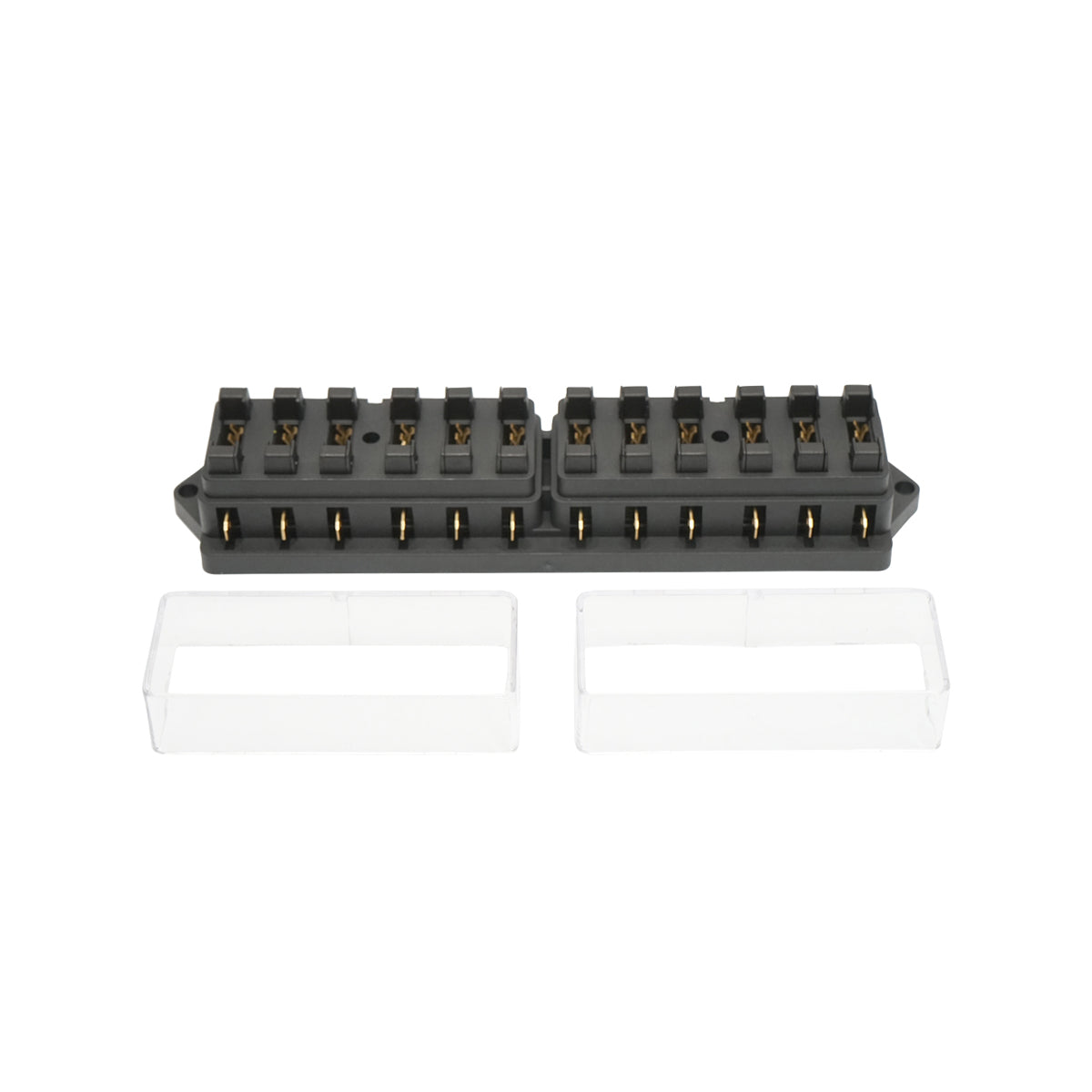 Flat fuse box with 12 slots Breckner Germany