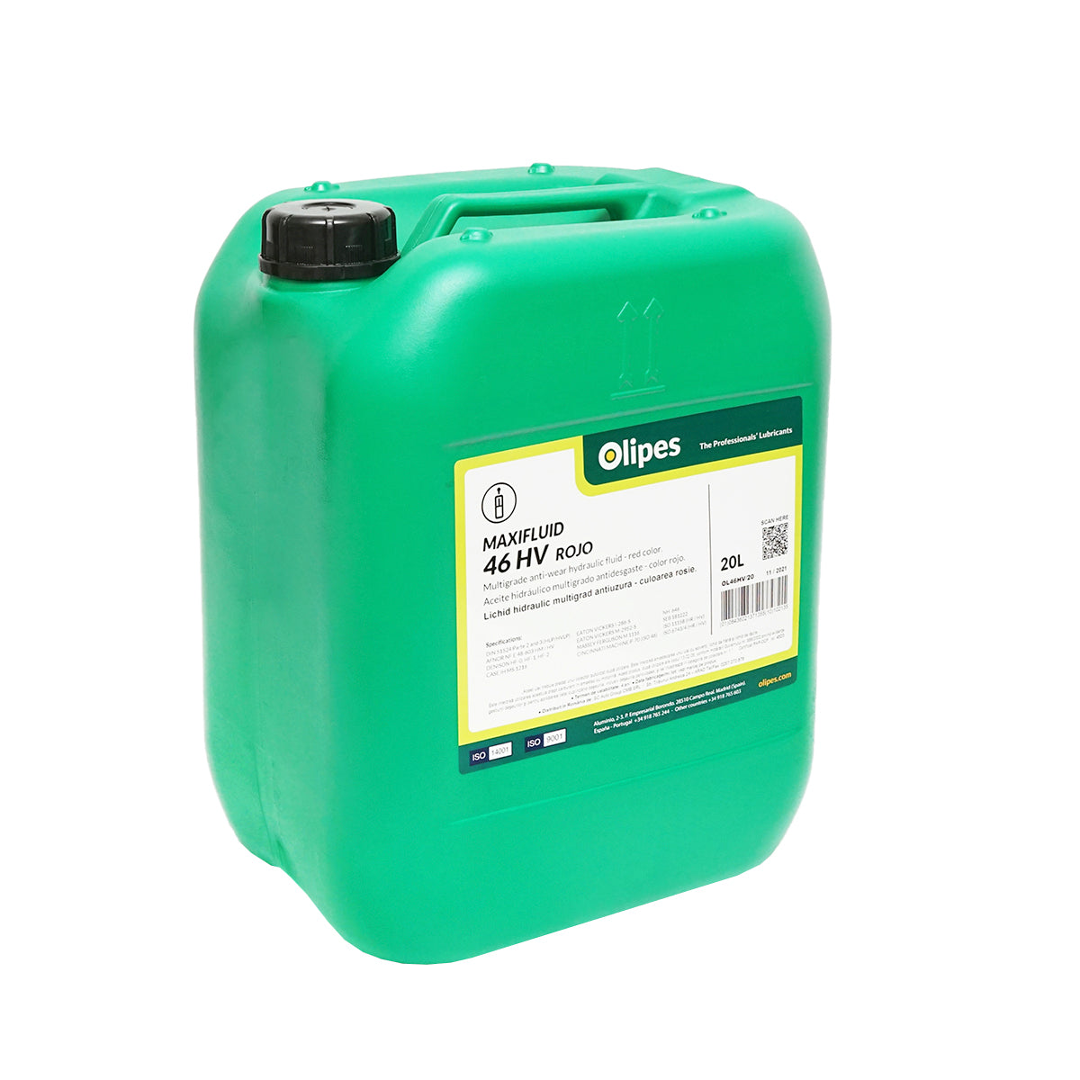 MAXIFLUID 46 HV 20L red hydraulic oil