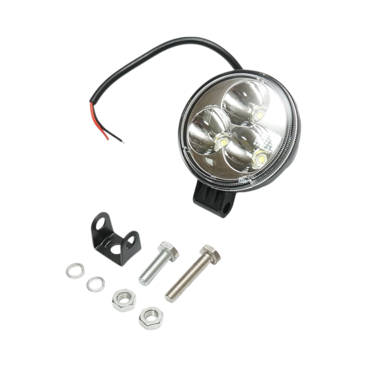 Lamp with 3 LEDs 10-30V, 9W, 6000K radiation angle 30 degrees spot type 82x52mm IP67