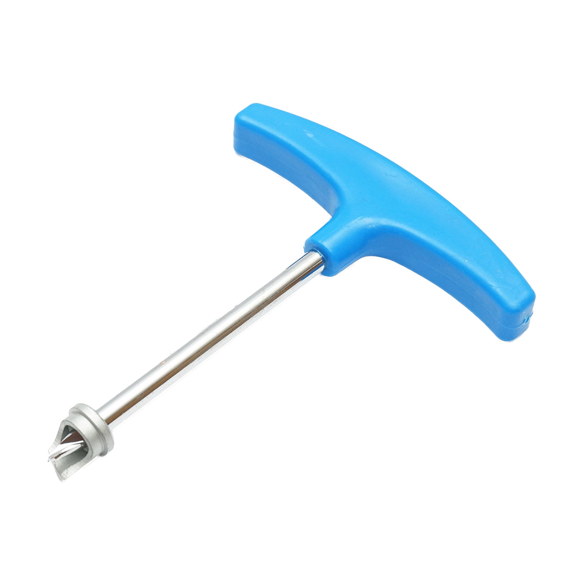 Manual drill for drilling pipes for 14 mm drip irrigation.