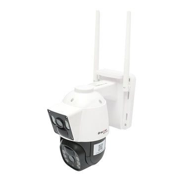 4G surveillance camera, 24/7 rotating, 2 lenses, fully autonomous, solar panel charging, PTZ, 1080P, PIR, IP66