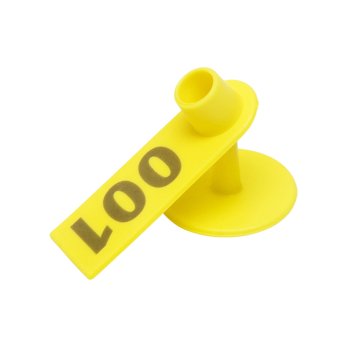 Set of numbered leg tags 001 - 100 yellow for goats, sheep Breckner Germany