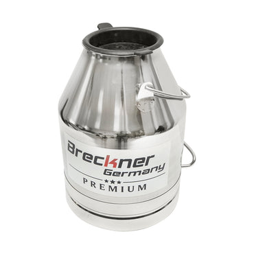 Stainless steel milk canister with lid 30L milking machine cows Breckner Germany