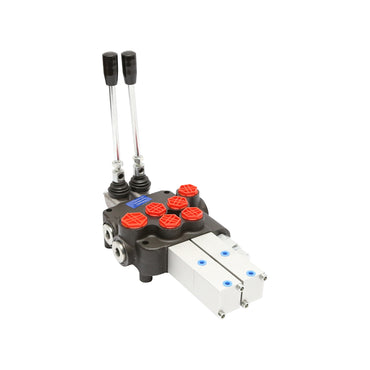 Hydraulic distributor P80 pneumatic with 2 ways Breckner Germany