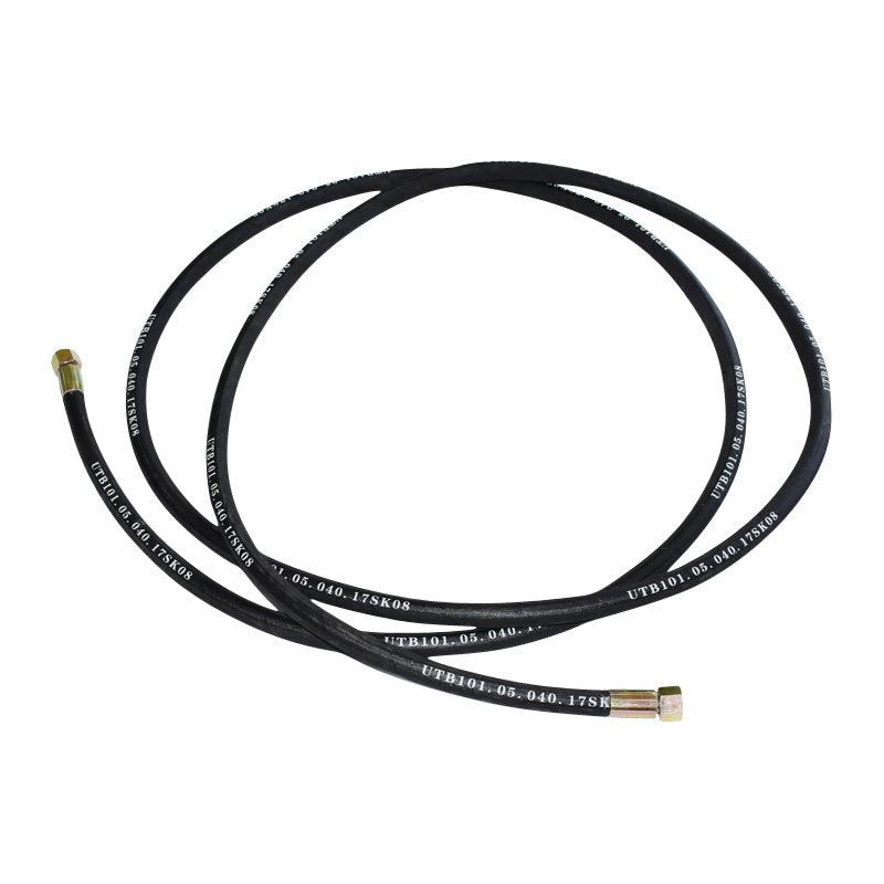 Pressure hose 2SN DN10 certified with hydraulically fixed ends L = 4000 mm (Reduction M20X20)
