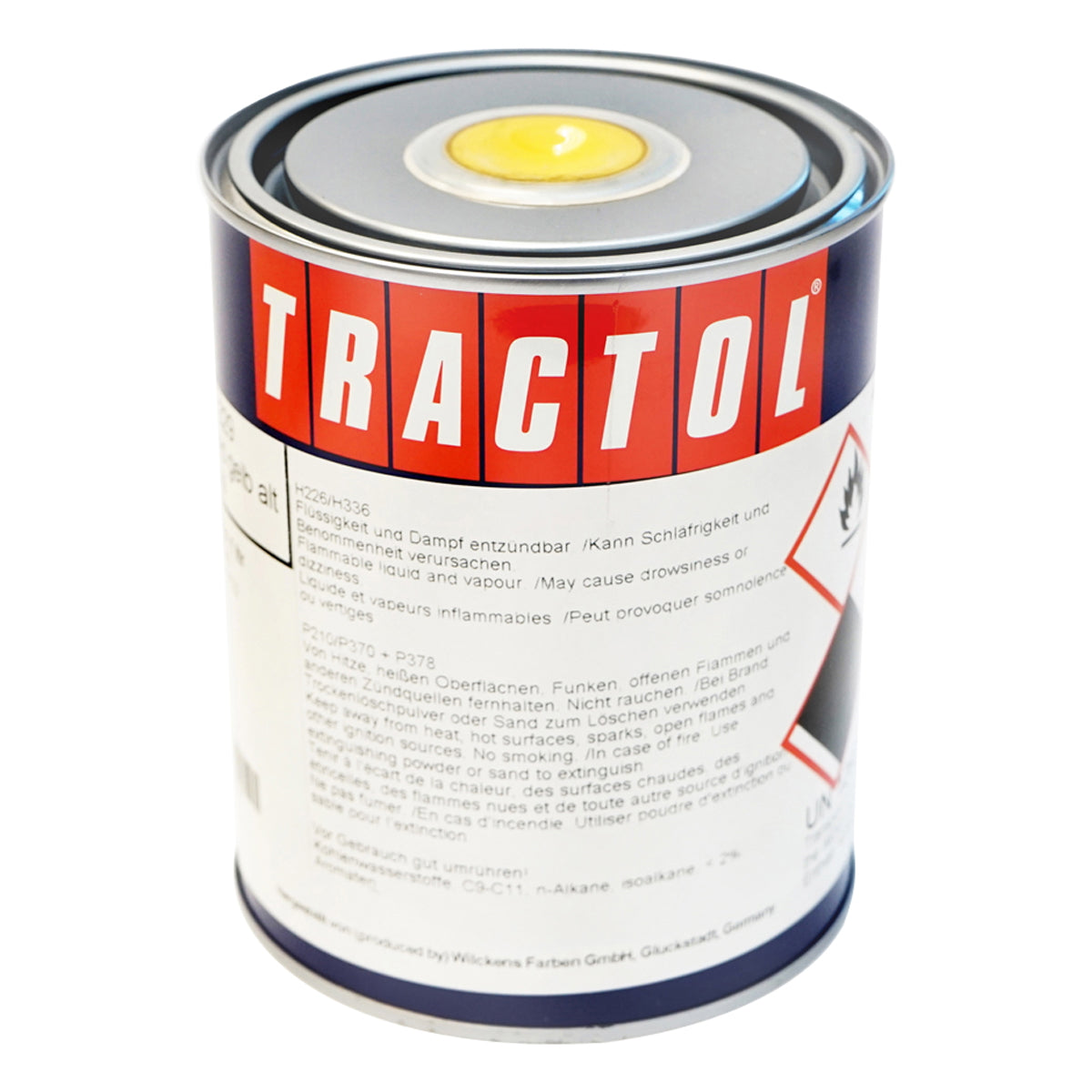 Yellow automotive paint type New Holland 1L Tractol
