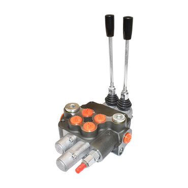 Hydraulic distributor with 2 levers 1 floating 80L/min.