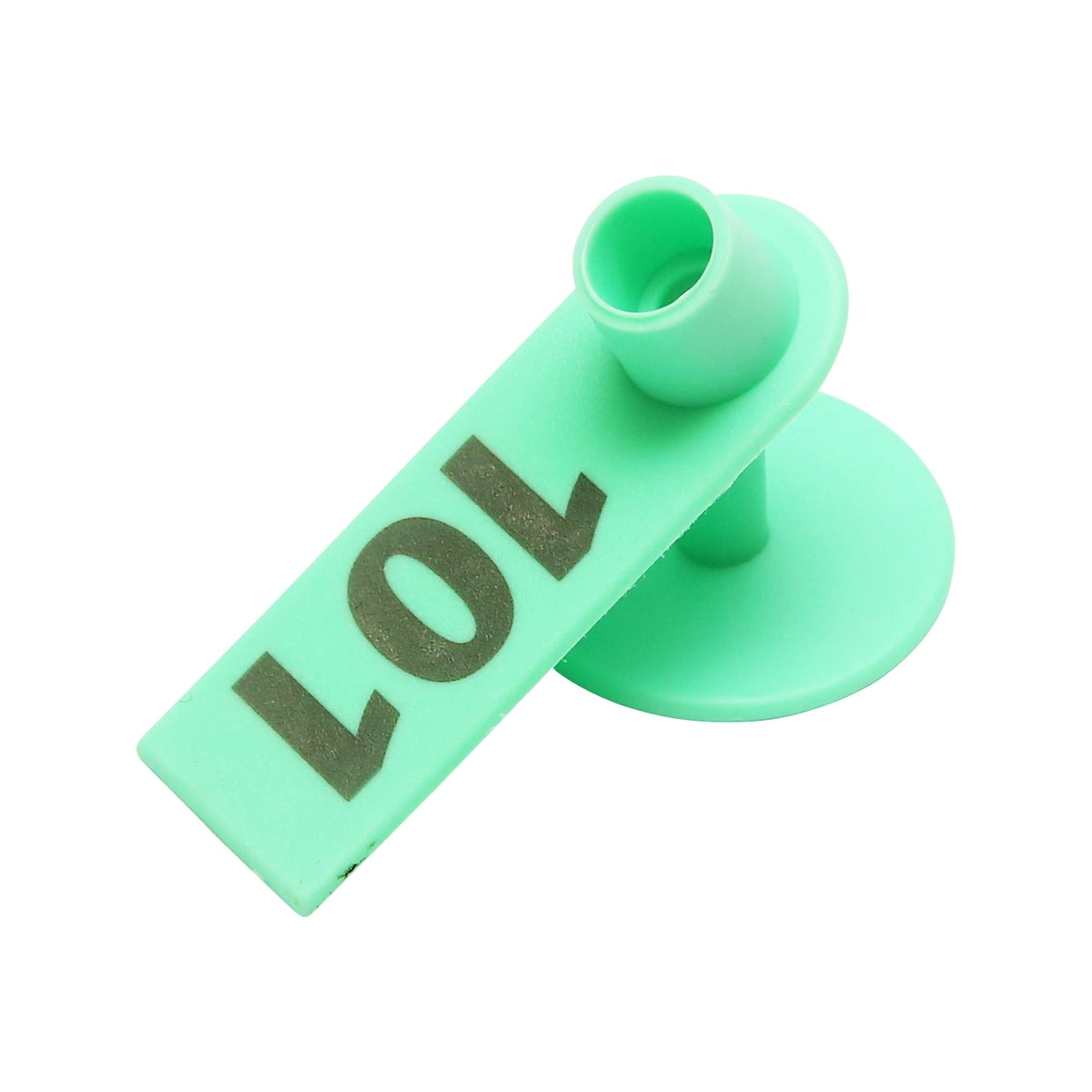 Set of 100 numbered ear tags 101 - 200 green for goats, sheep Breckner Germany