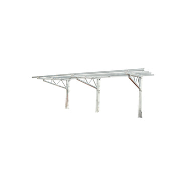 Carport for 2 cars with a system, structure for mounting photovoltaic solar panels (660W) 9.24KW