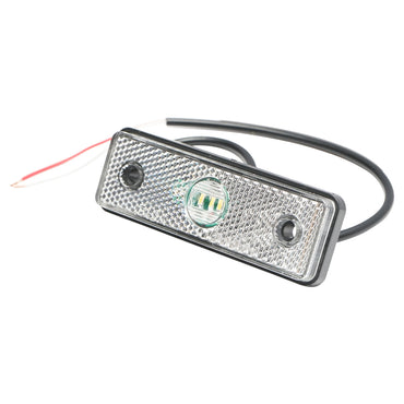 White side marker lamp with LED 24V