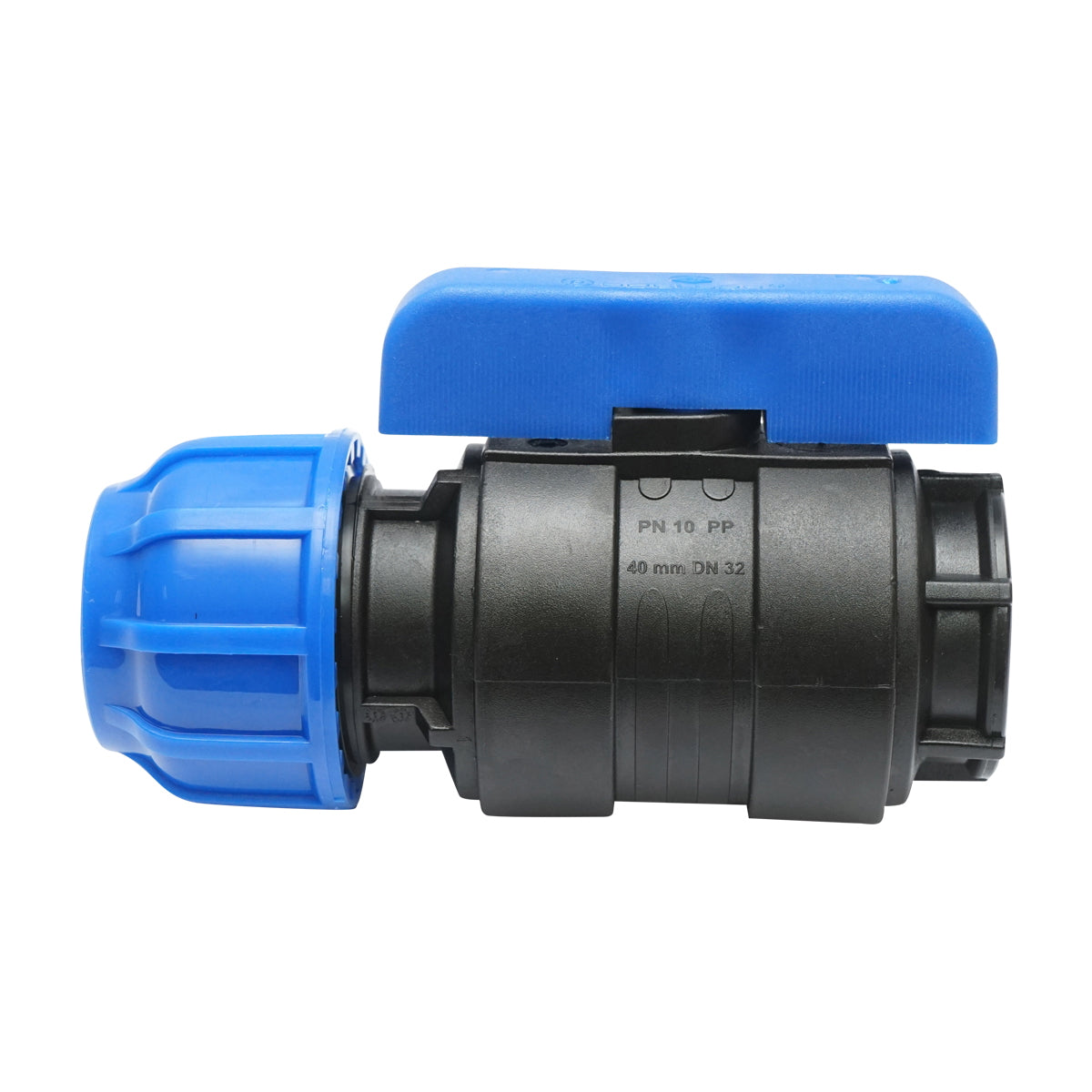 Ball valve fitting with internal thread D40mmx1-1/4, PN10, for irrigation systems