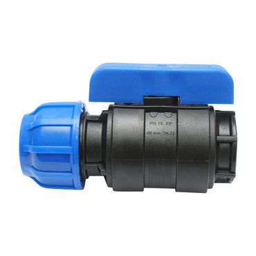 Ball valve fitting with internal thread D40mmx1-1/4, PN10, for irrigation systems