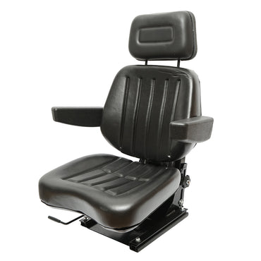 Universal adjustable seat for tractor with armrests 765x515mm