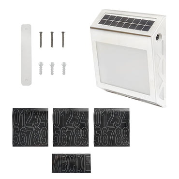 LED lamp 8x0.2W with number display, 4V/0.6W solar panel and 3.2V/500mAh battery Breckner Germany