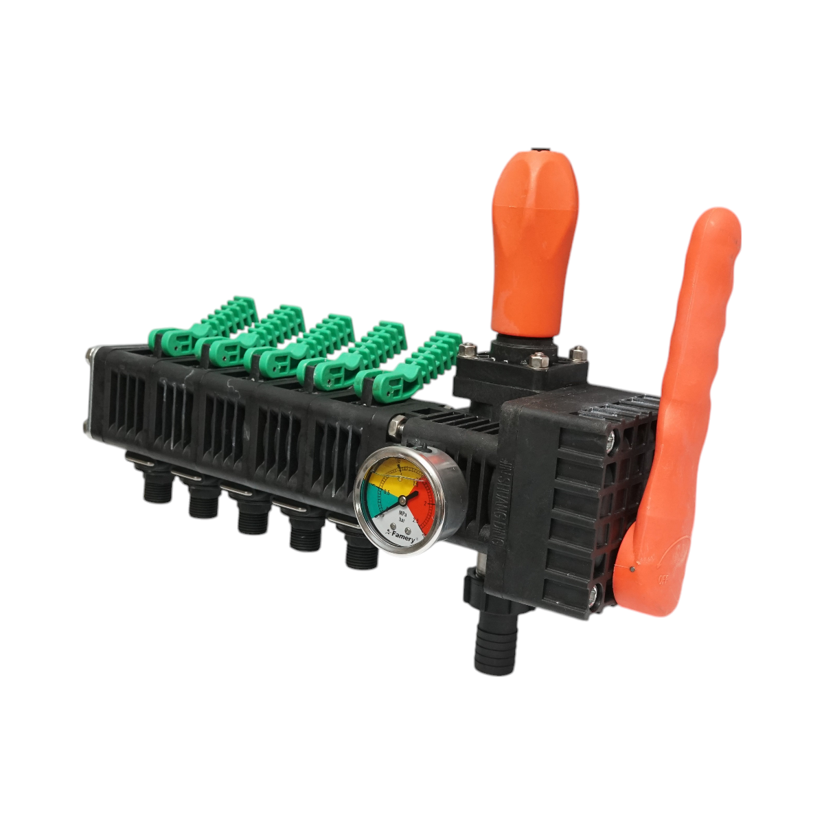 5 horsepower herbicide distributor, glycerin manometer 25 bar