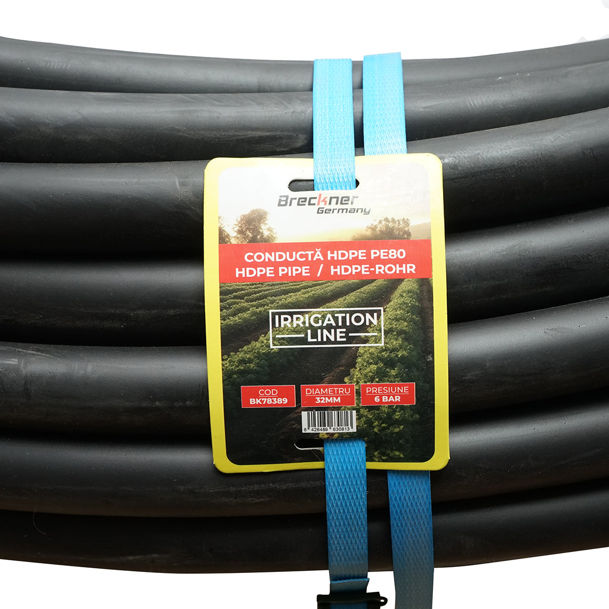 PEHD water pipe 100M / Roll D32mm max 6 BAR Breckner Germany