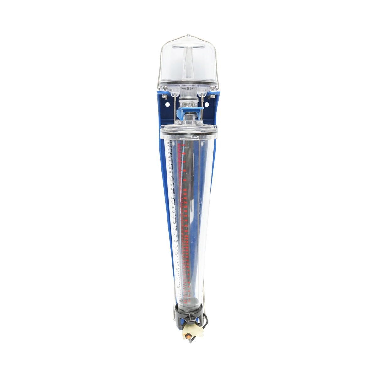 Device for measuring the amount of milk extracted