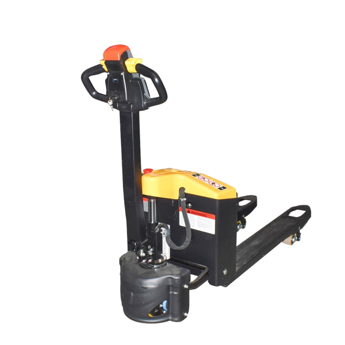 Electric pallet truck 1.5T steering 0.65 kW, lifting 0.84 kW, battery 2x12V 55Ah 1150x560mm 162kg