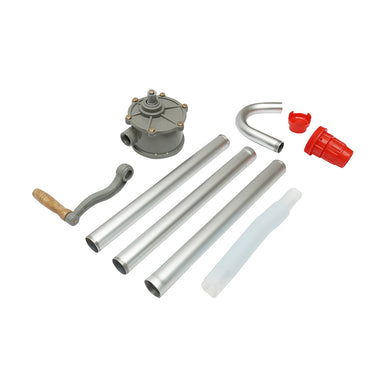 Rotary manual pump for extracting fuel or oil from a drum Breckner Germany