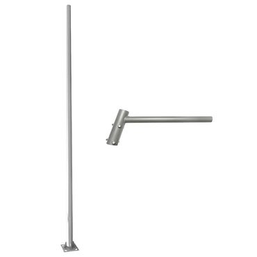 4M octagonal pole with horizontal arm for street lighting