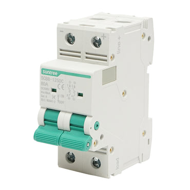 Separator, automatic overload switch 2P, 80A, 550VDC Suntree