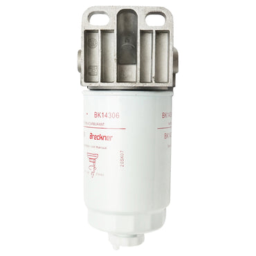 Diesel filter battery with priming pump at 90 degrees (filter with air vent)