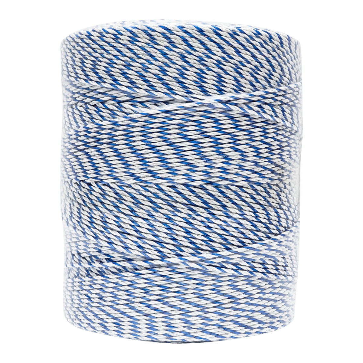 White-blue wire roll 3mm. 3x0.2mm. SS, 7.8 Ohm/m, 1000m electric fence Breckner Germany